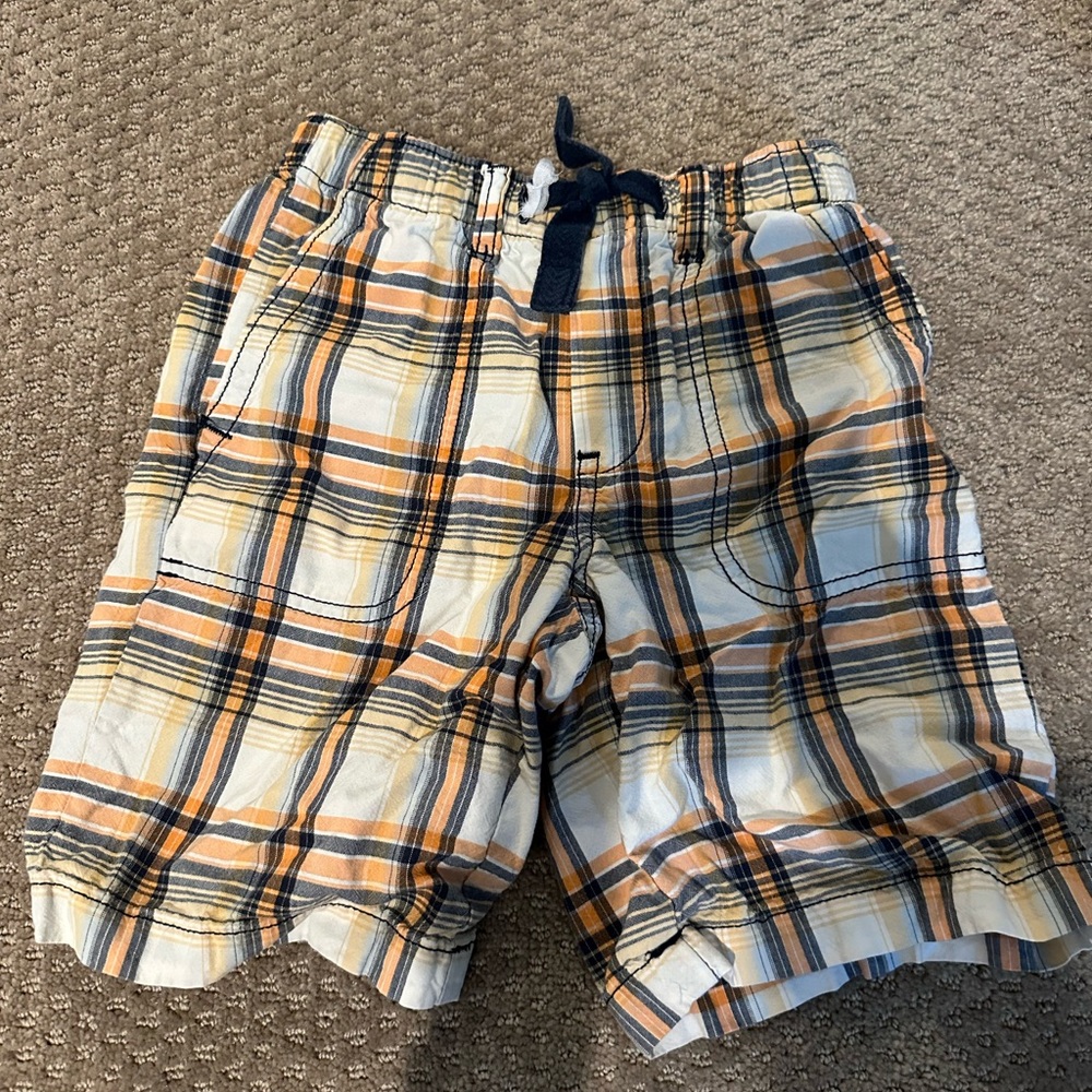 GAP Kids orange/yellow/black adjustable kids shorts
